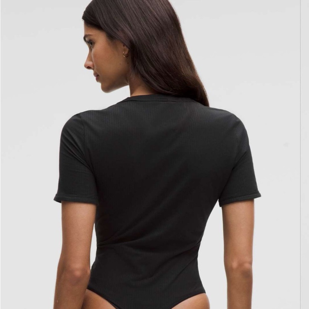 Lululemon Stretch Cotton Ribbed Short-Sleeve Bodysuit - Picture 2 of 9